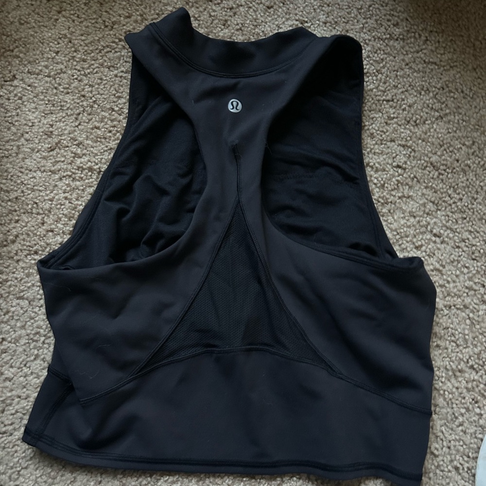 Lululemon Everlux and Mesh Cropped Tank Top